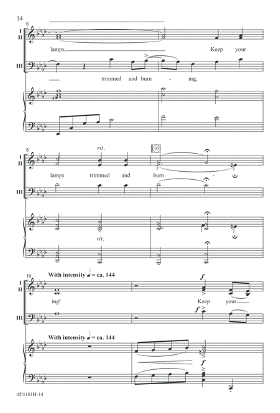 Contemporary Choral Classics 3-Part scores gallery preview page 14