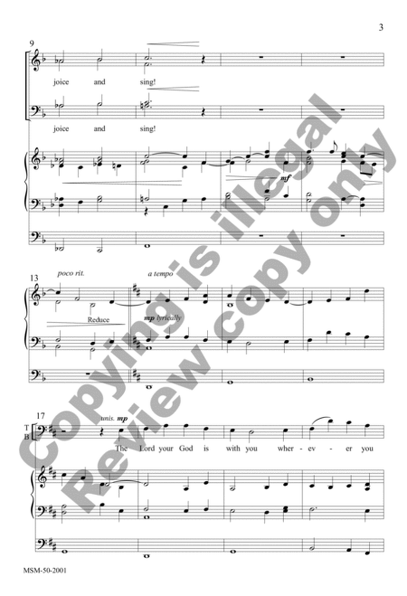 Rejoice! The Lord Your God Is with You (Choral Score) image number null