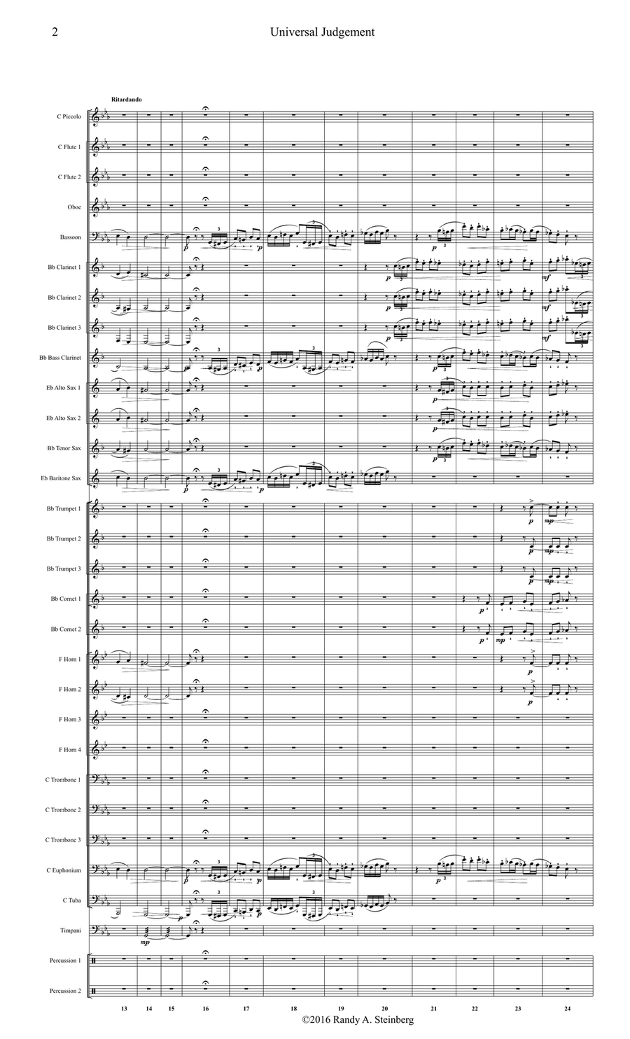 Universal Judgement - De Nardis Concert Band scores gallery preview page 5