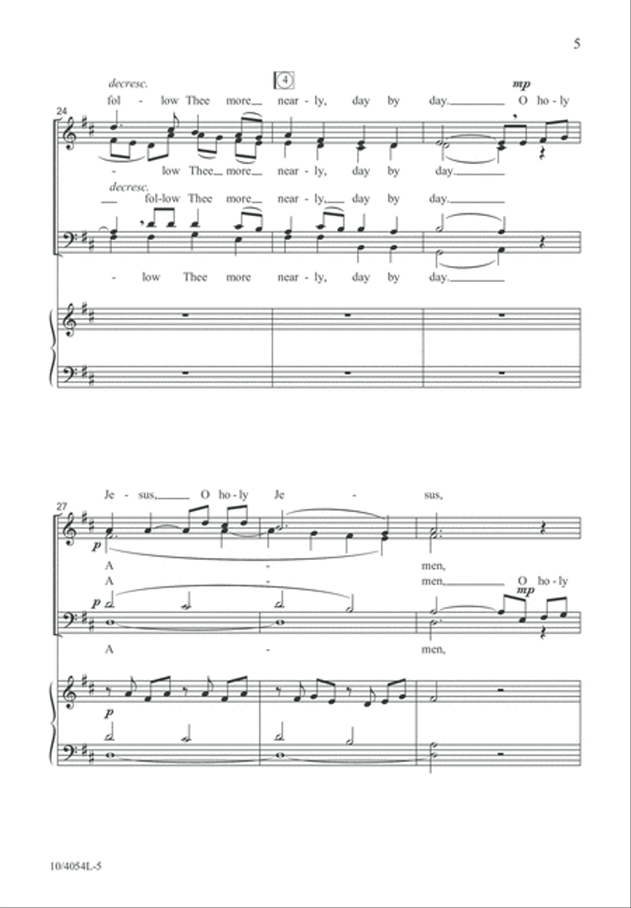 O Holy Jesus O Holy Jesus 4-Part scores gallery preview page 6