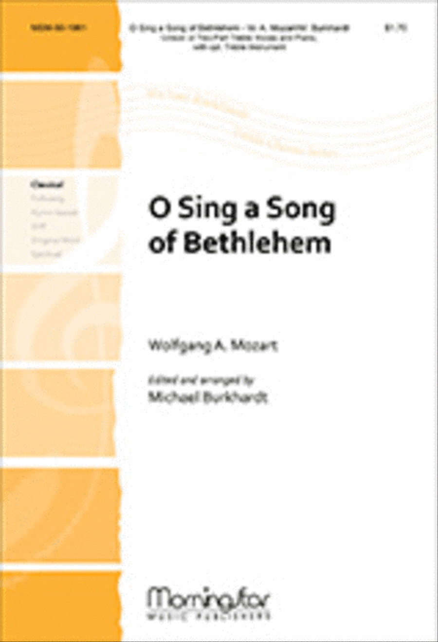 O Sing a Song of Bethlehem Unison Choir scores gallery preview page 1