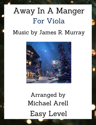 Book cover for Away In A Manger--Viola