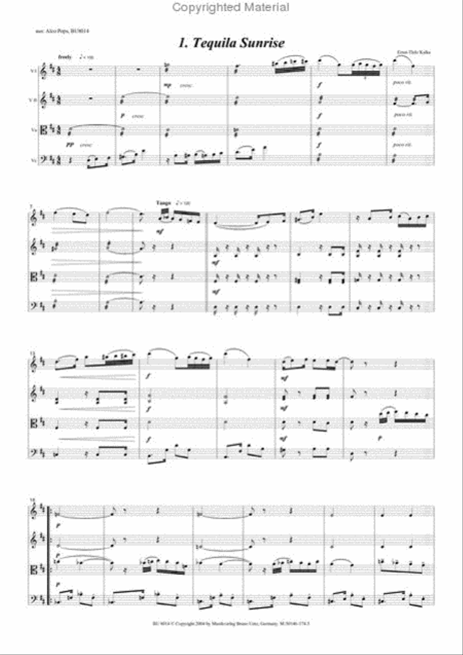 Alco Pops String Quartet String Quartet scores gallery preview page 2