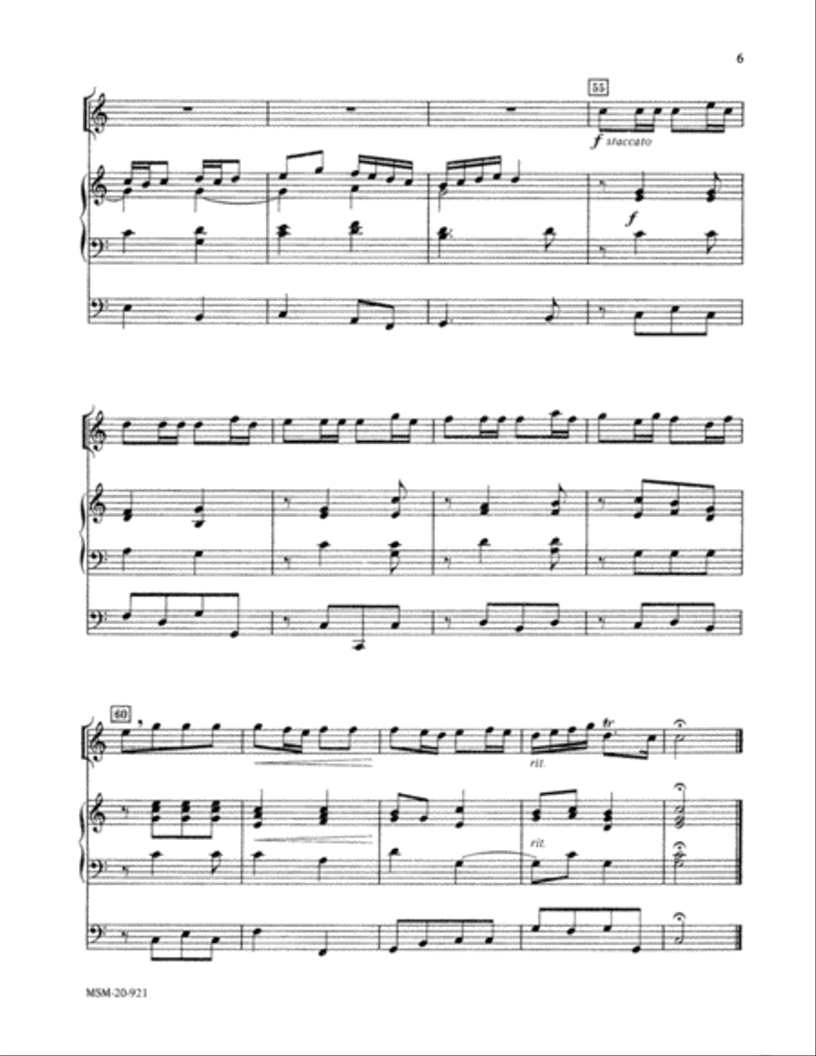 Three Trumpet Tunes for Solo Trumpet and Organ Trumpet Solo scores gallery preview page 5