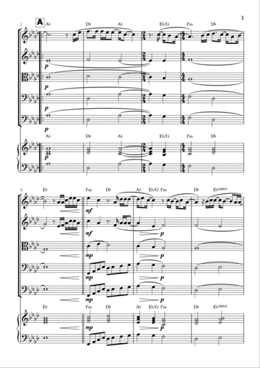 Goodness Of God Goodness Of God String Quintet scores gallery preview page 3