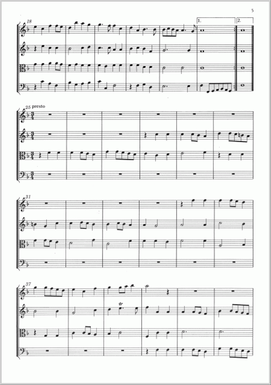Serenade Nr. II in F-Dur Cello scores gallery preview page 2