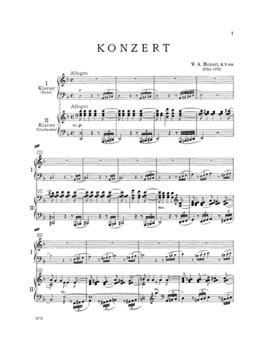 Piano Concerto No. 20 in D Minor, K. 466