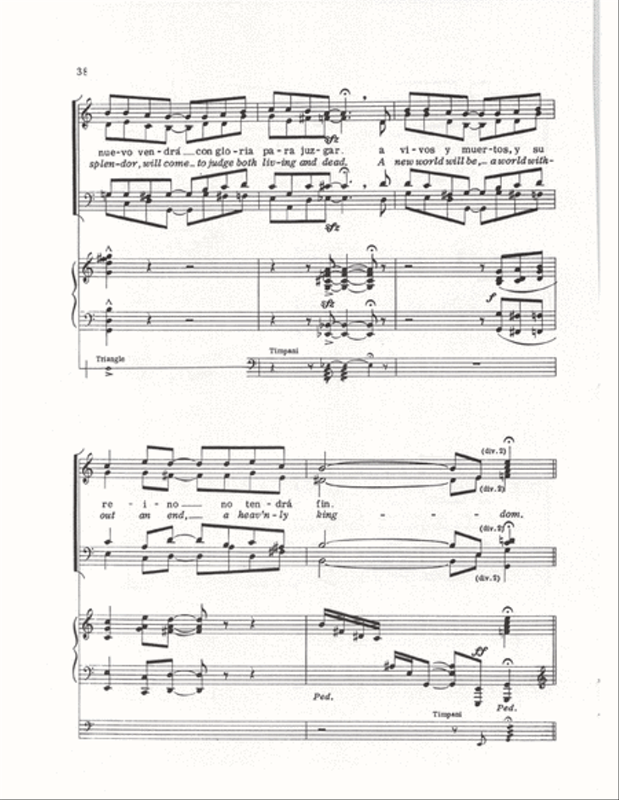 The Cuban Mass (Vocal Score) 4-Part scores gallery preview page 35