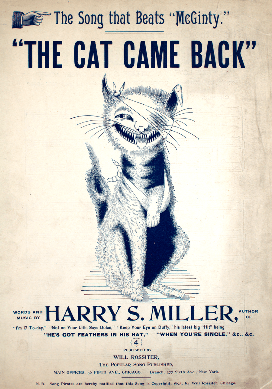 The Cat Came Back The Cat Came Back Piano, Vocal scores gallery preview page 1