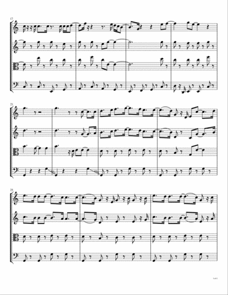 Getting Better String Quartet scores gallery preview page 4