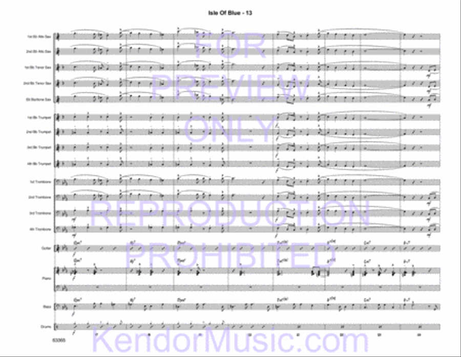 Isle of Blue Jazz Ensemble scores gallery preview page 15