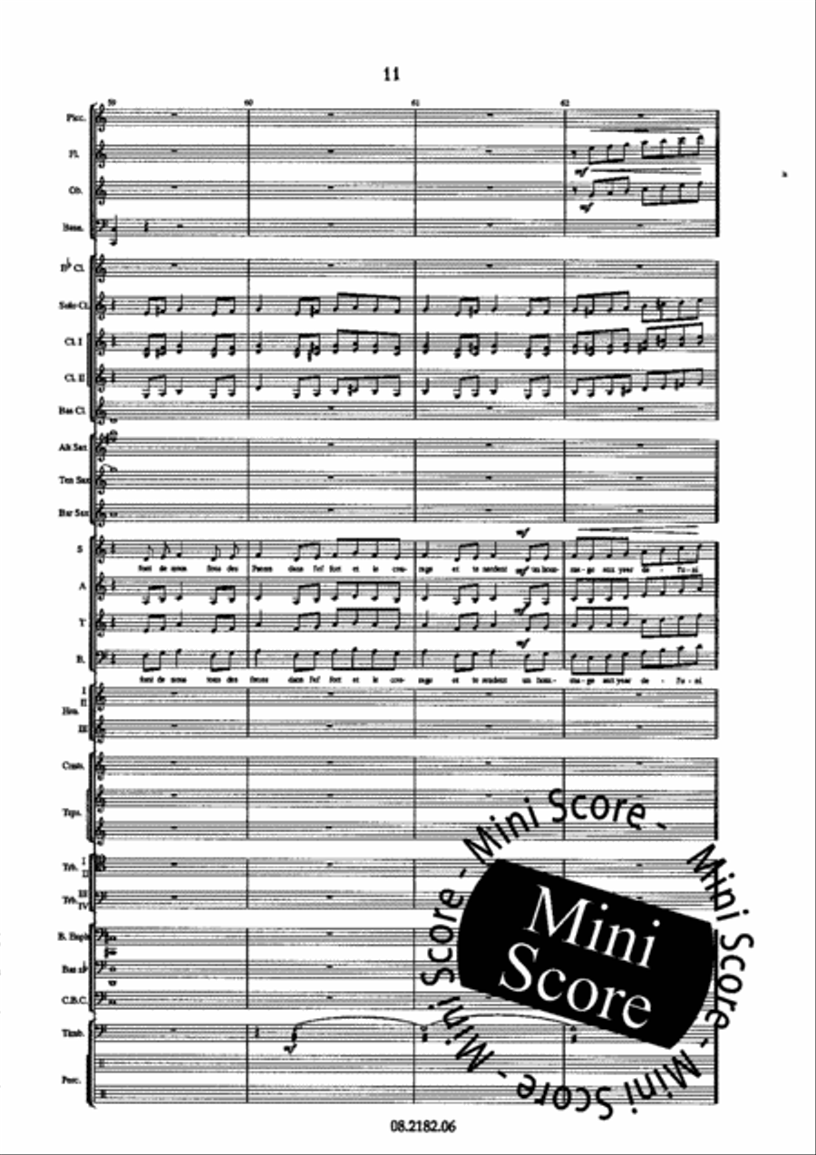 Oratorio Olympique SATB/Harmonie 4-Part scores gallery preview page 15