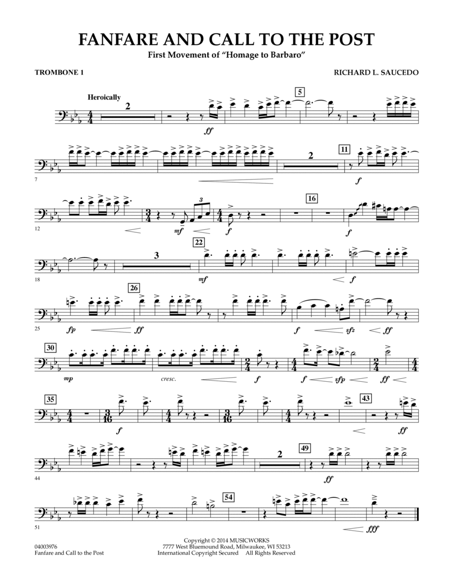 Post trombone top