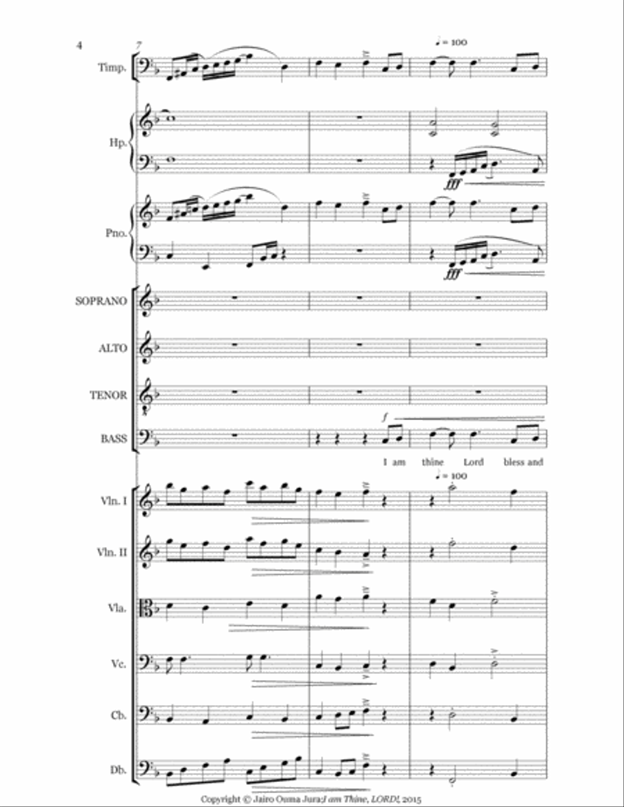 I am Thine, LORD 4-Part scores gallery preview page 4