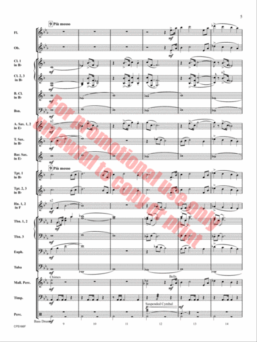 To Be Found Concert Band scores gallery preview page 6