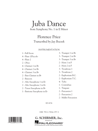 Juba Dance (from Symphony No. 1) - Conductor Score (Full Score)