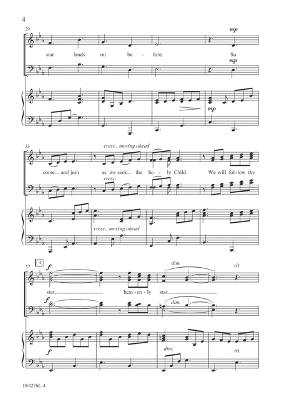 Heavenly Star 4-Part scores gallery preview page 4