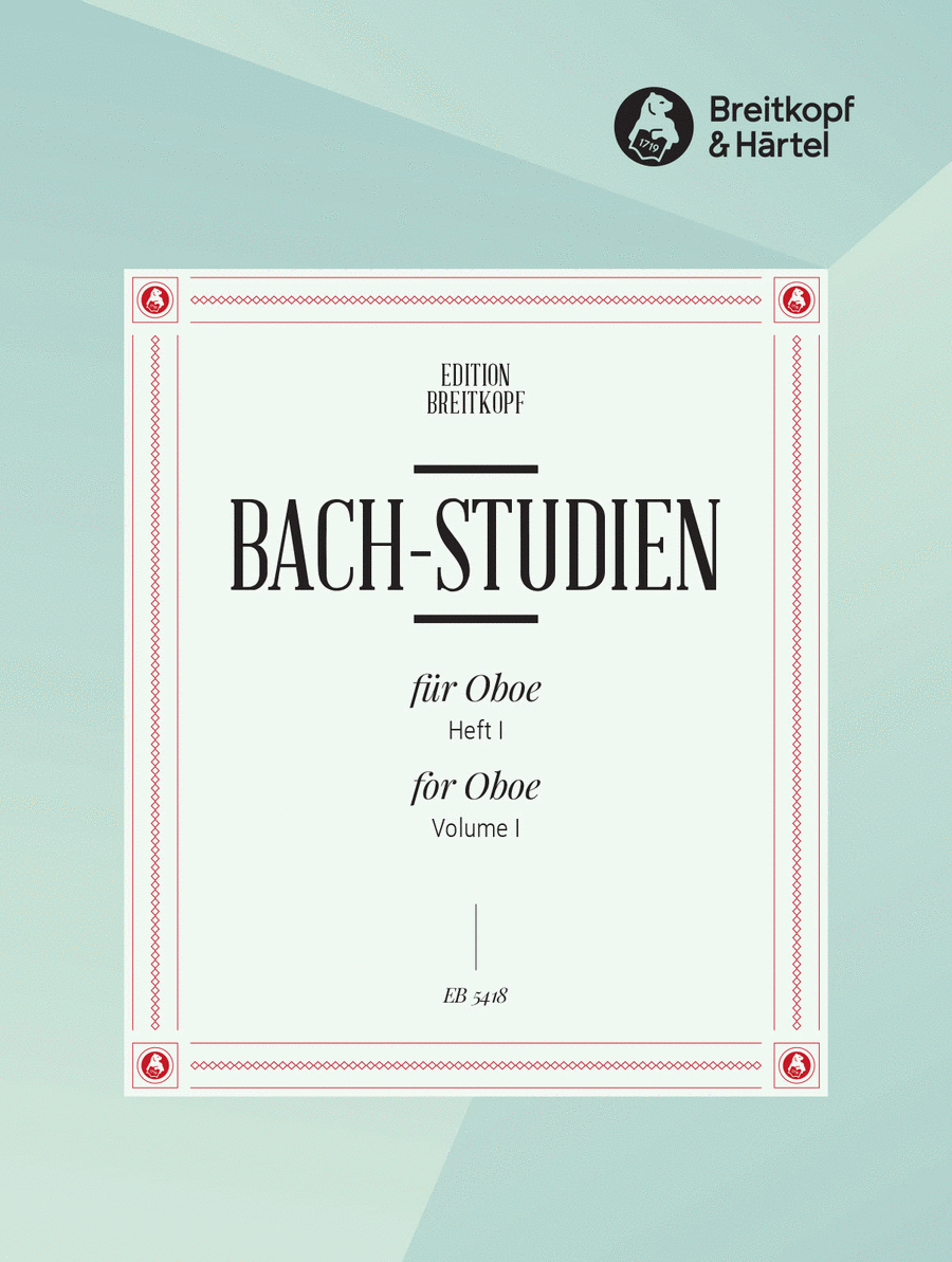 Bach-Studien fur Oboe, Heft 1