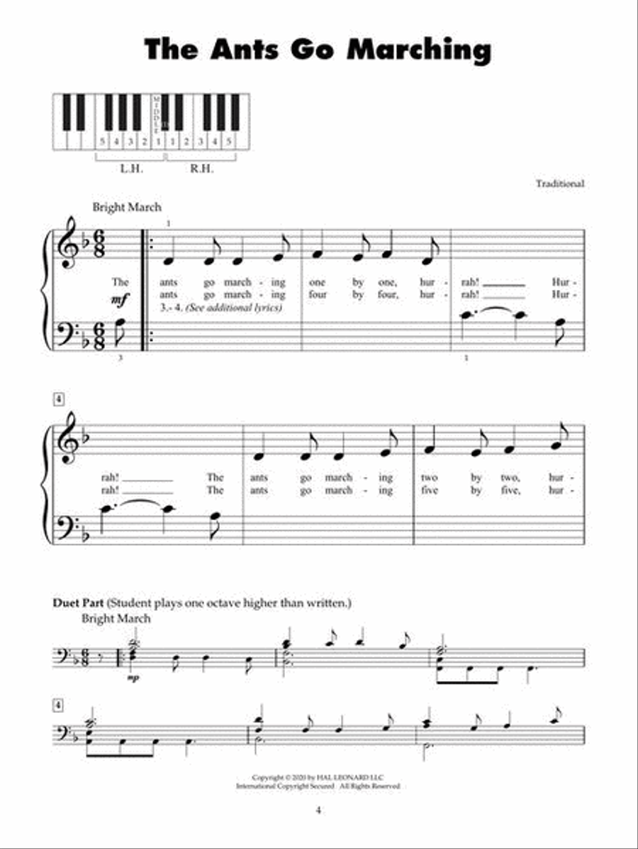 Fun Songs for Five-Finger Piano Piano scores gallery preview page 4