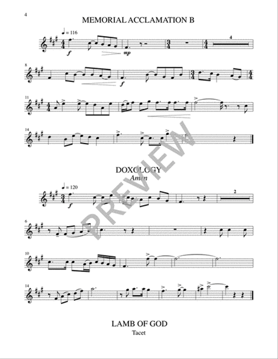 A Mass of Life - Instrument edition Trombone scores gallery preview page 9