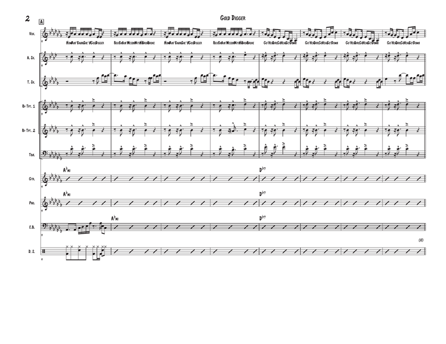 Gold Digger Large Ensemble scores gallery preview page 2