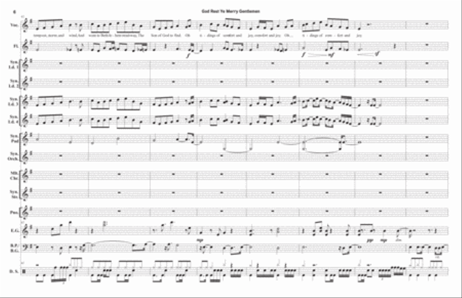 God Rest Ye Merry Gentlemen (Full Score 11x17) Piano, Vocal, Guitar scores gallery preview page 6