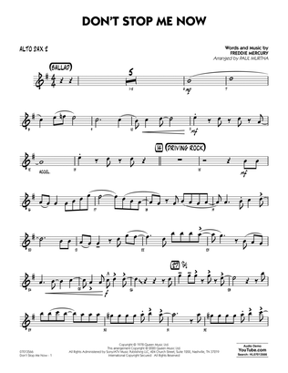 Book cover for Don't Stop Me Now (arr. Paul Murtha) - Alto Sax 2