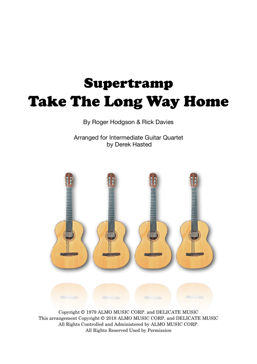 Take The Long Way Home Guitar Ensemble scores gallery preview page 1