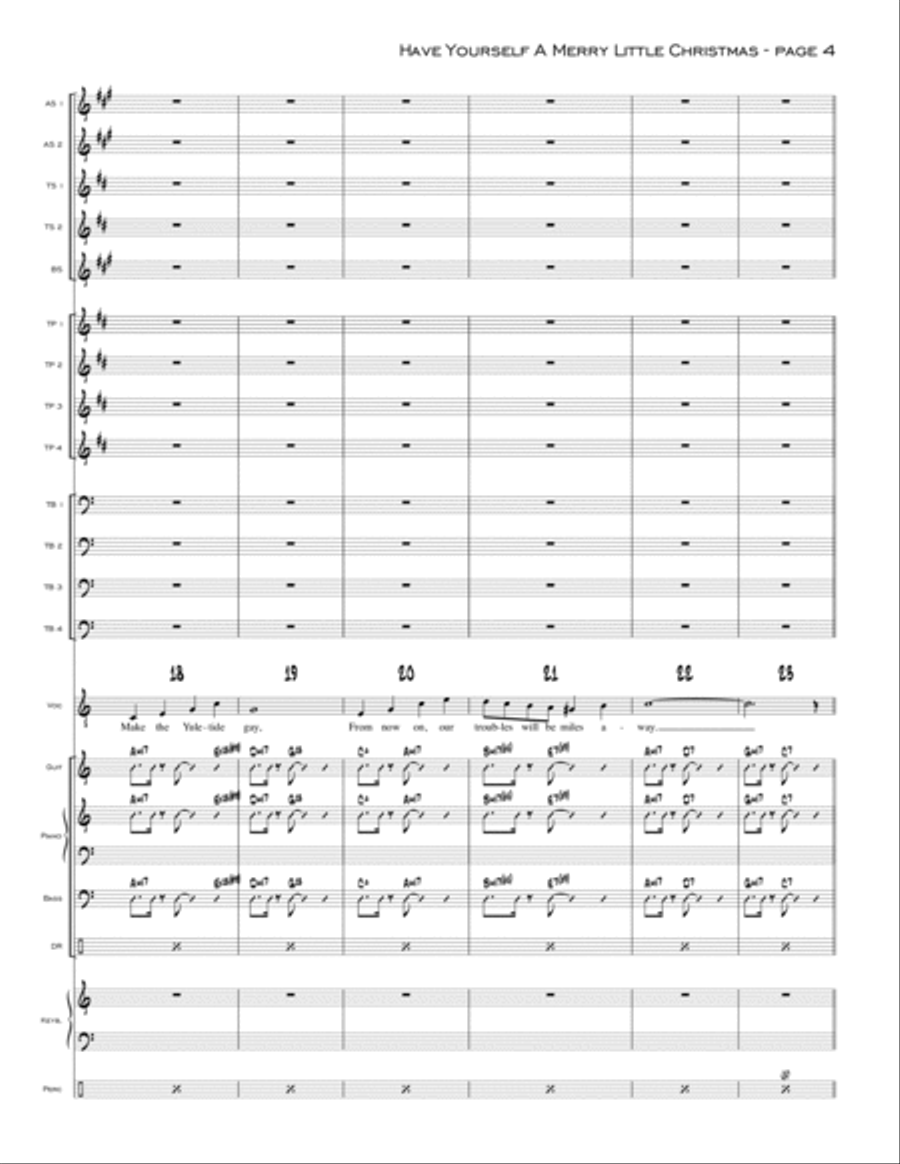 Have Yourself A Merry Little Christmas from MEET ME IN ST. LOUIS Jazz Ensemble scores gallery preview page 4