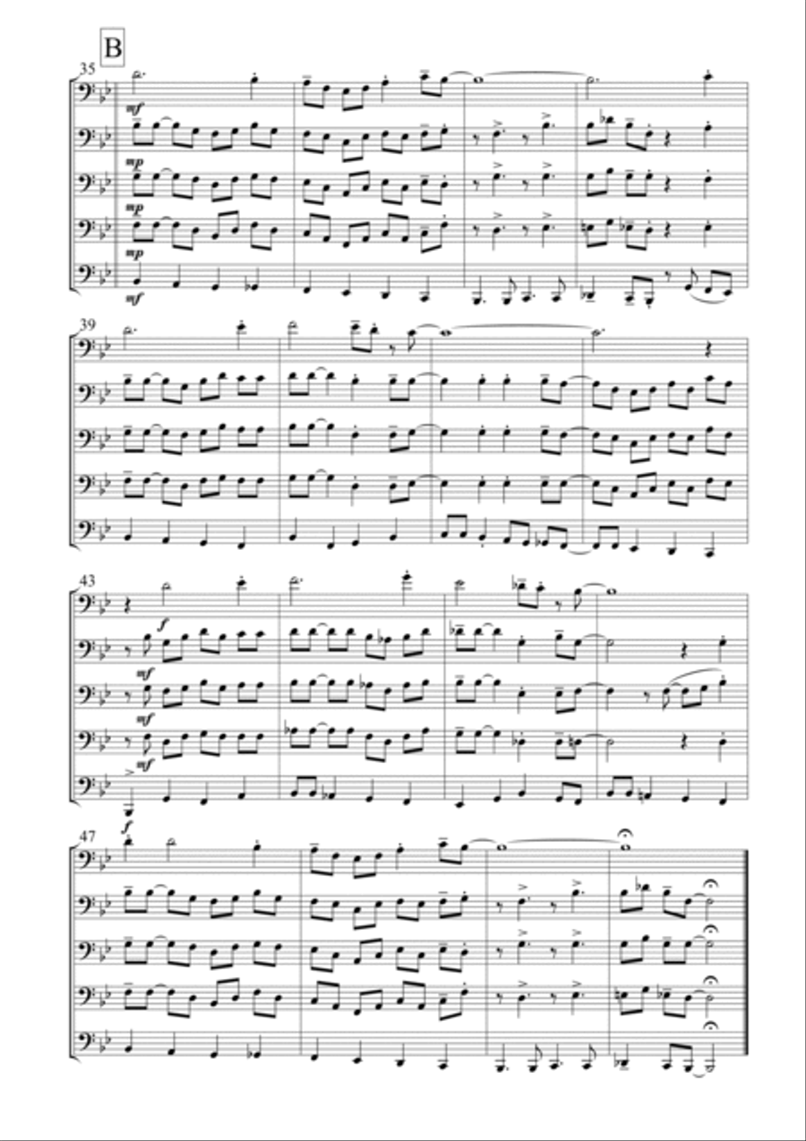 Careless Love Careless Love Brass Quintet scores gallery preview page 4