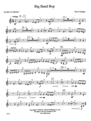 Big Band Bop: 2nd B-flat Clarinet