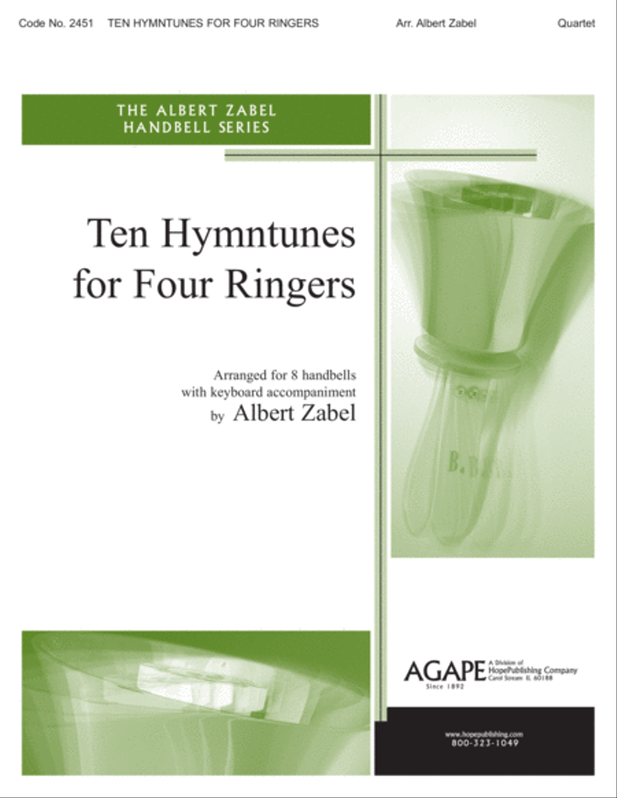 Ten Hymntunes for Four Ringers Handbell Choir scores gallery preview page 1