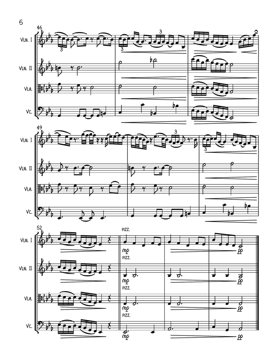 Pov String Quartet scores gallery preview page 6