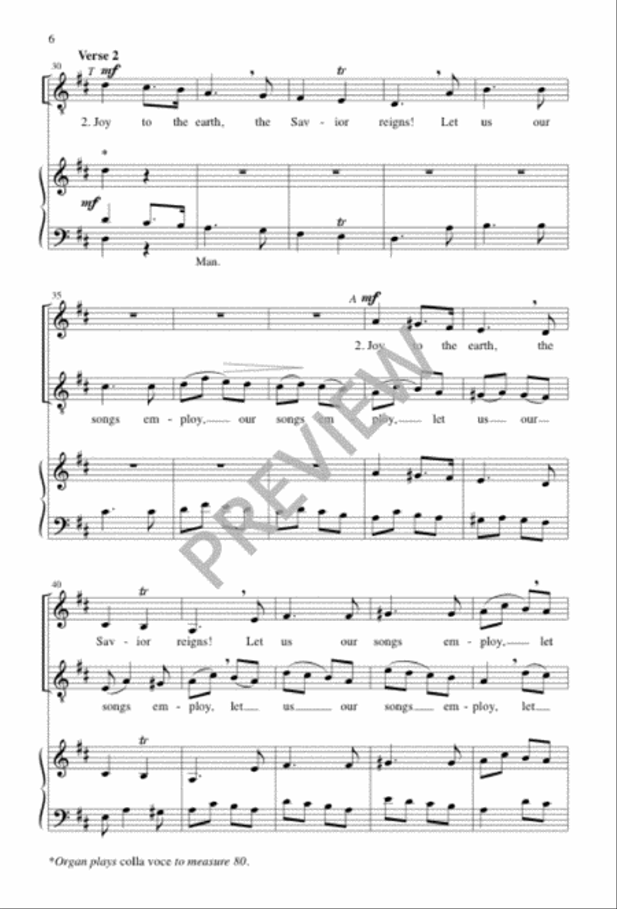 Joy to the World 4-Part scores gallery preview page 7