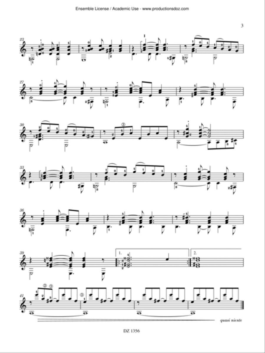 Suite des constellations Suite des constellations Classical Guitar scores gallery preview page 3
