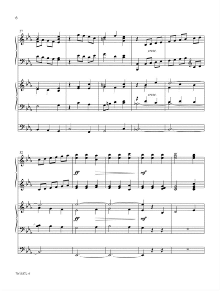 Festive Preludes for the Church Year Organ scores gallery preview page 6