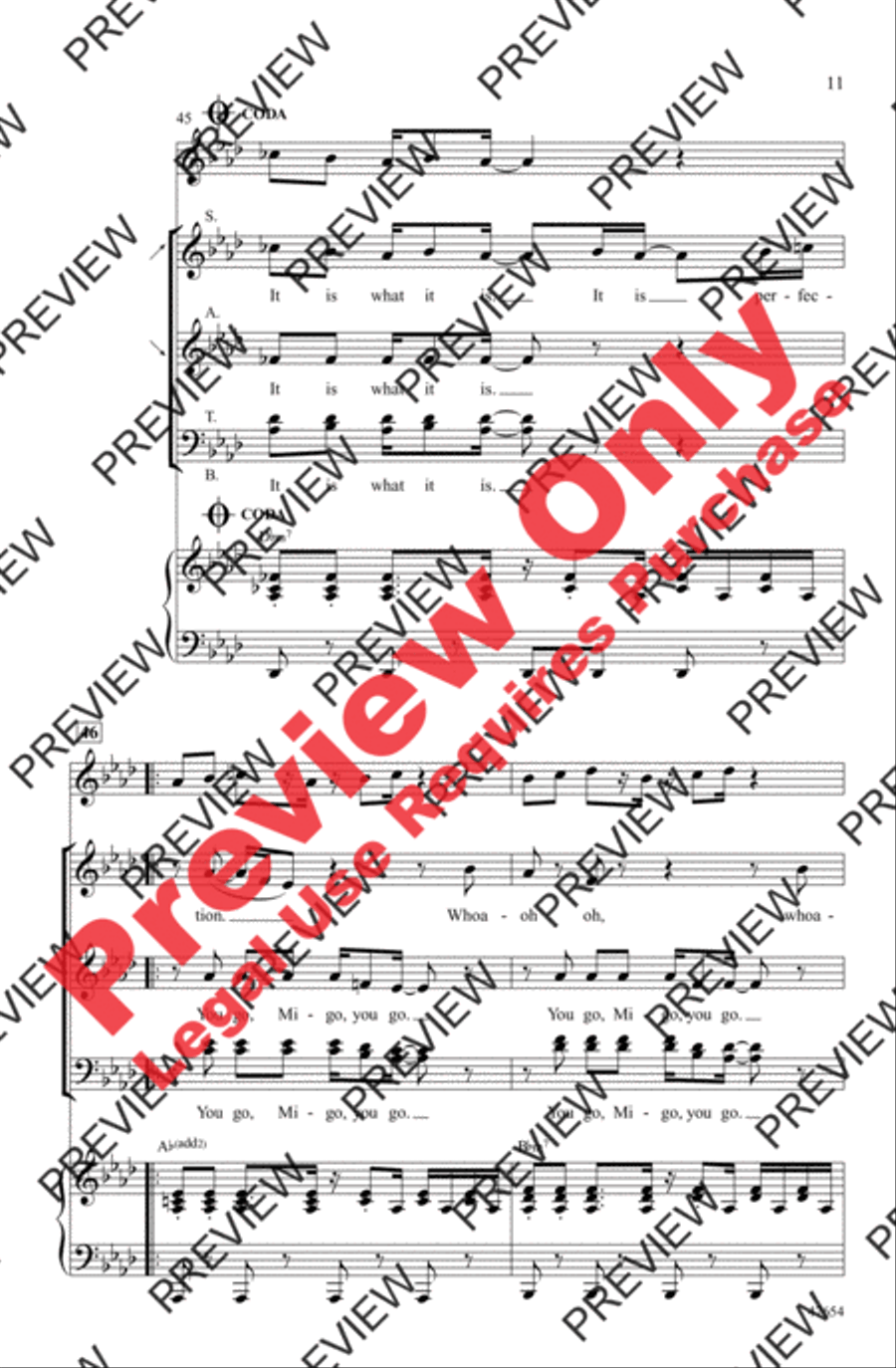 Perfection 4-Part scores gallery preview page 11