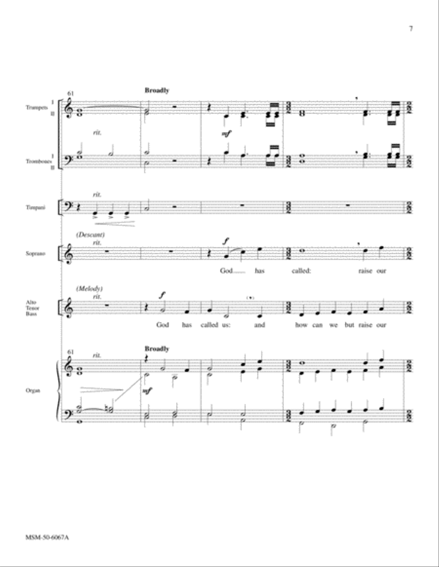 God Has Called Us (Full Score) Choir scores gallery preview page 5