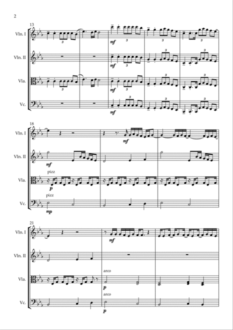 Little Freak String Quartet scores gallery preview page 2