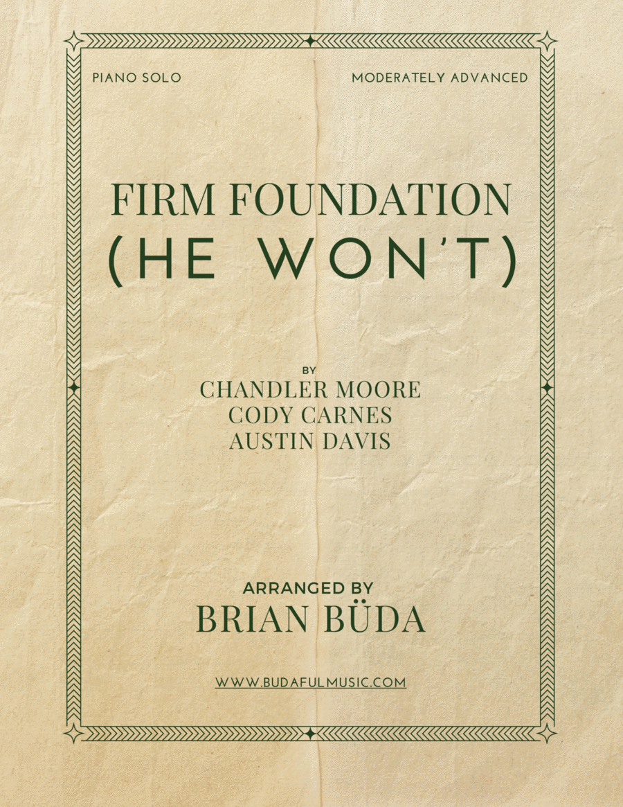 Firm Foundation (He Won't) Piano Solo scores gallery preview page 1
