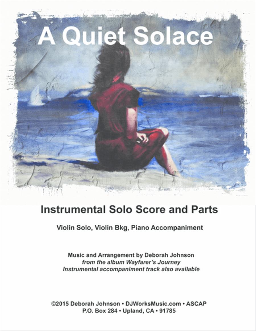 Book cover for A Quiet Solace Inst. Solo Score