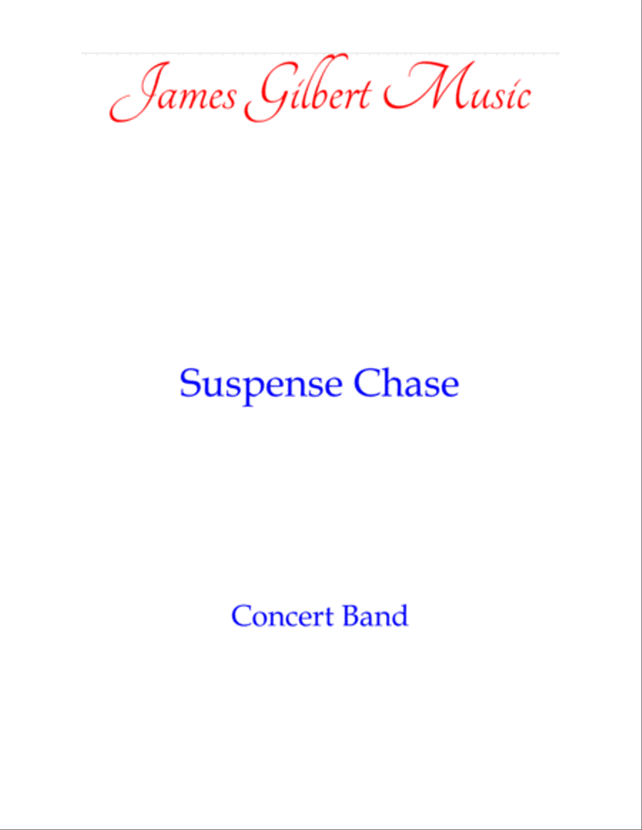 Suspense Chase Suspense Chase Concert Band scores gallery preview page 1