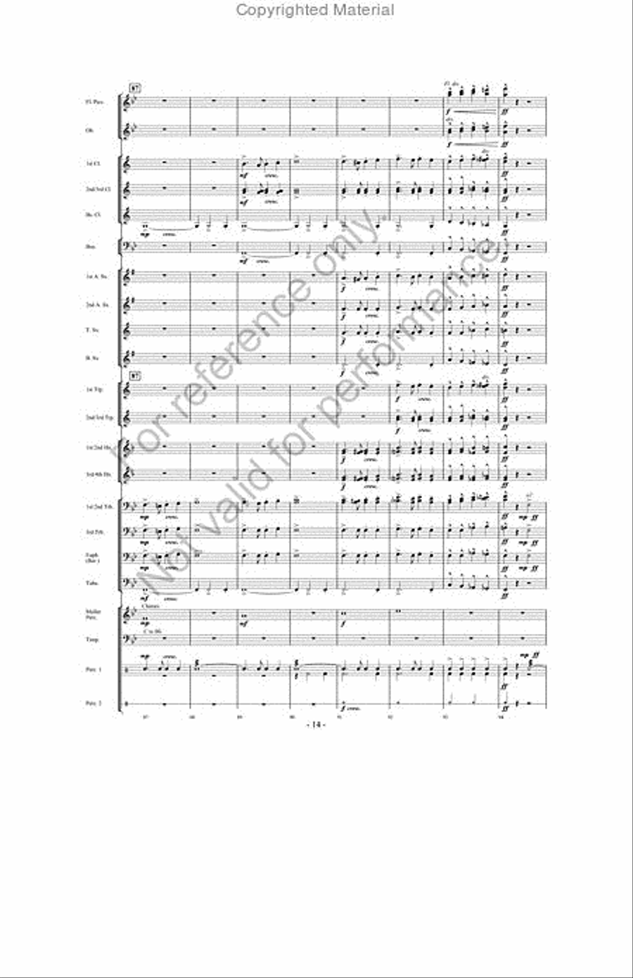 March Jubilee March Jubilee Concert Band scores gallery preview page 13