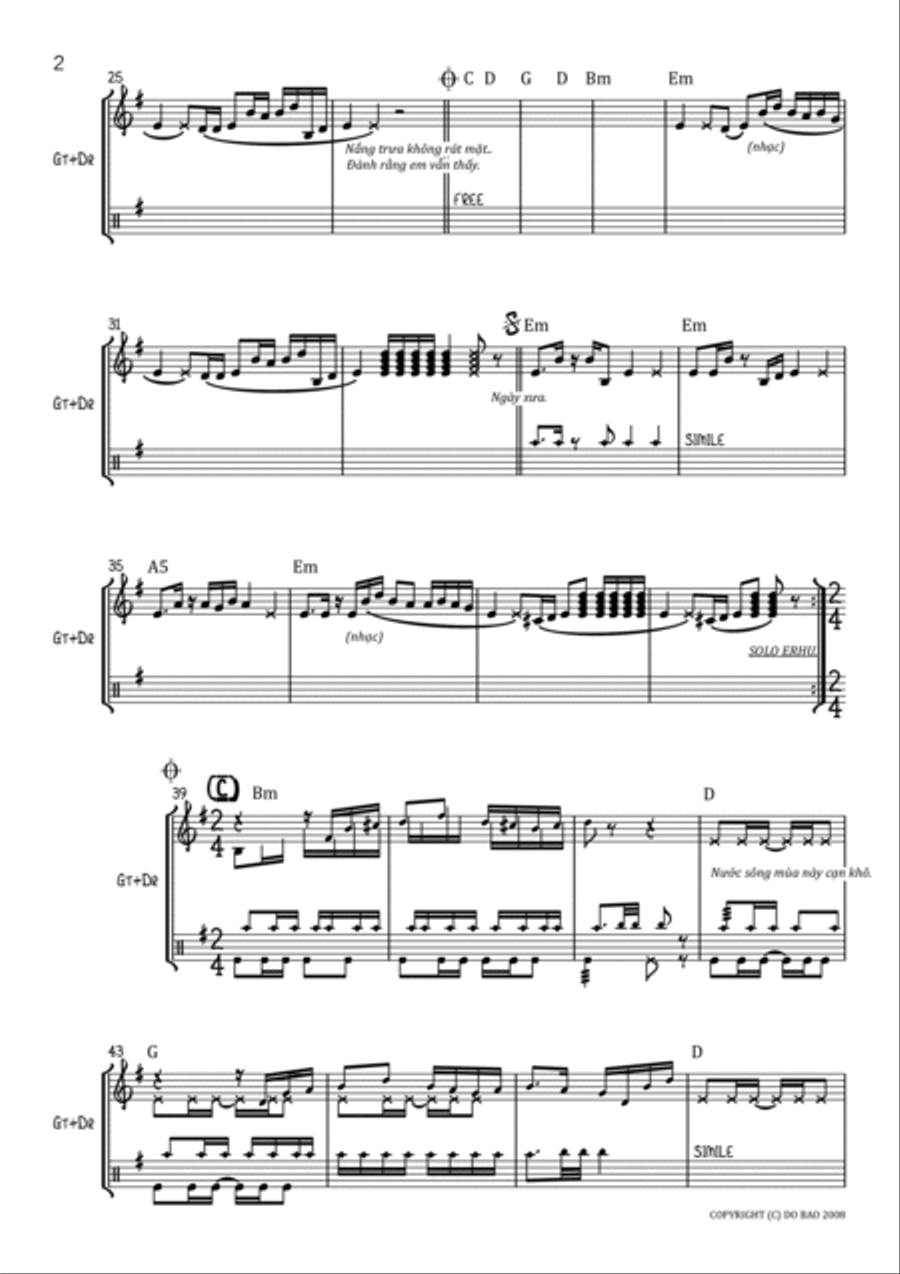 Chuyện Cổ Nghi Tàm (arrangemet) Small Ensemble scores gallery preview page 2