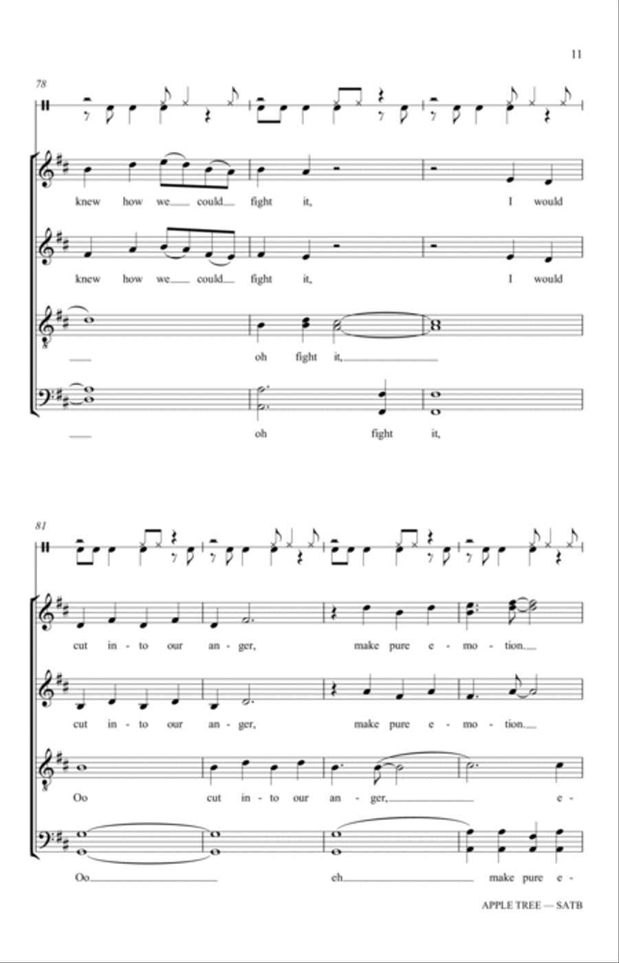 Apple Tree (arr. Katerina Gimon) 4-Part scores gallery preview page 11