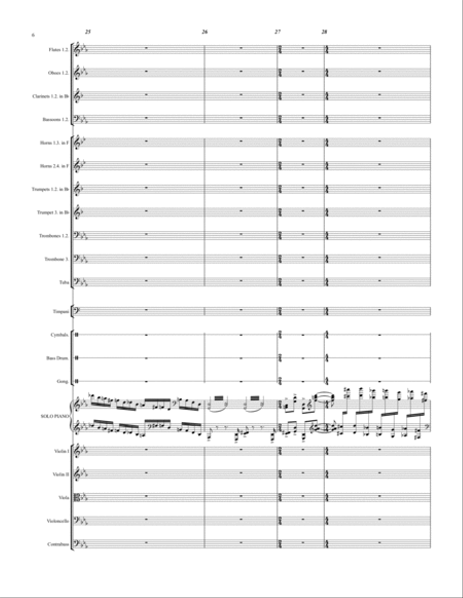 Piano Concerto No.1 Score and parts (including cadenza) Large Ensemble scores gallery preview page 6