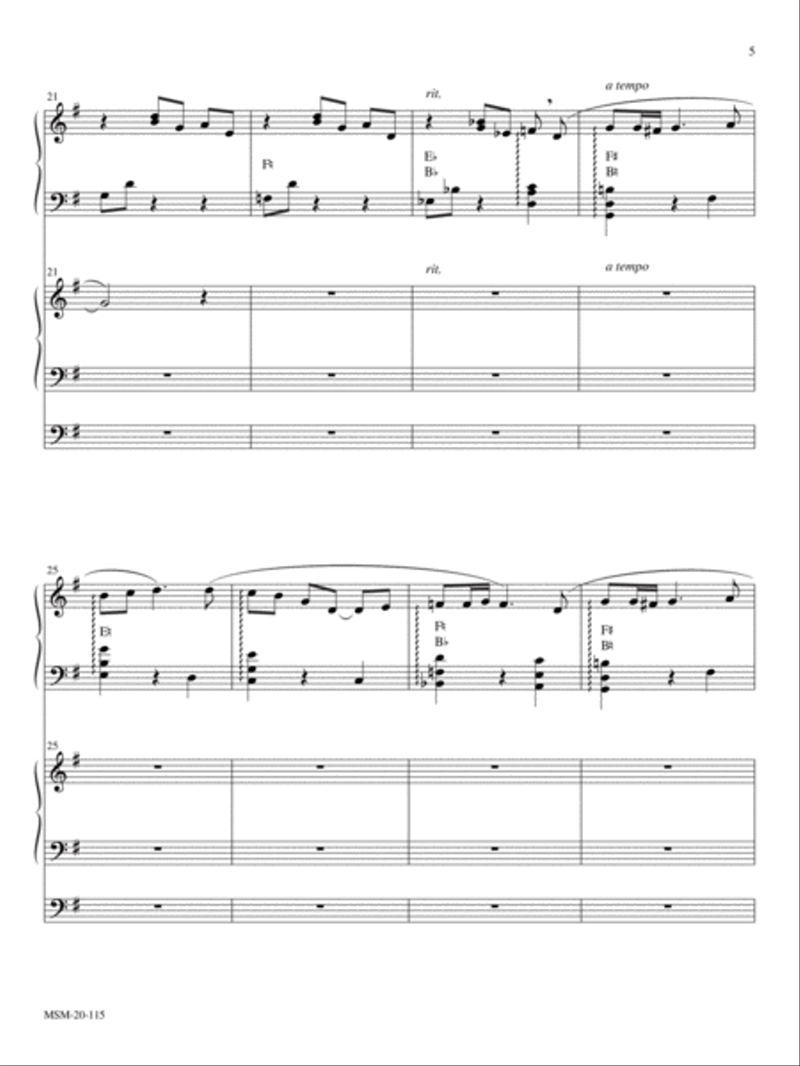 Christmas Carol Trilogy Harp scores gallery preview page 4