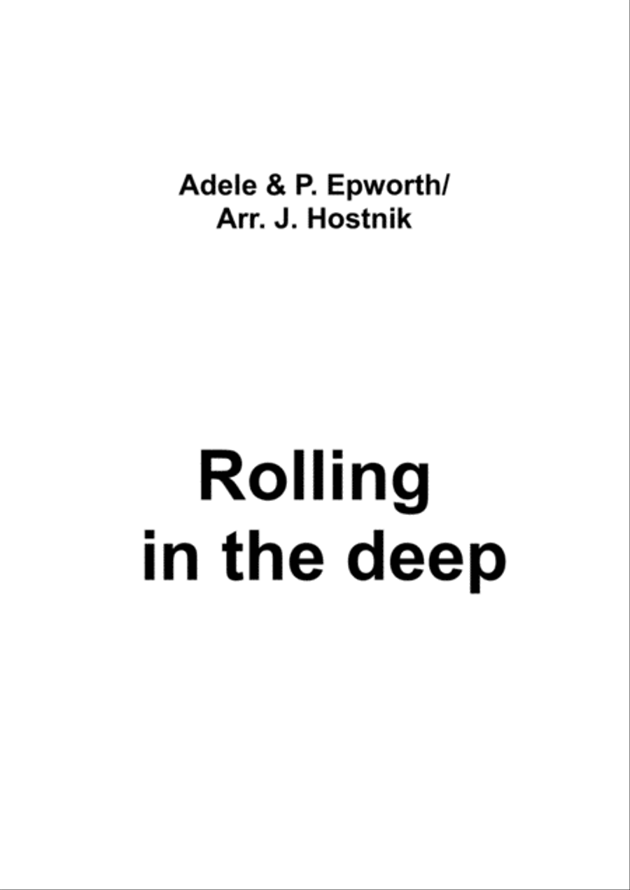 Rolling In The Deep Small Ensemble scores gallery preview page 1
