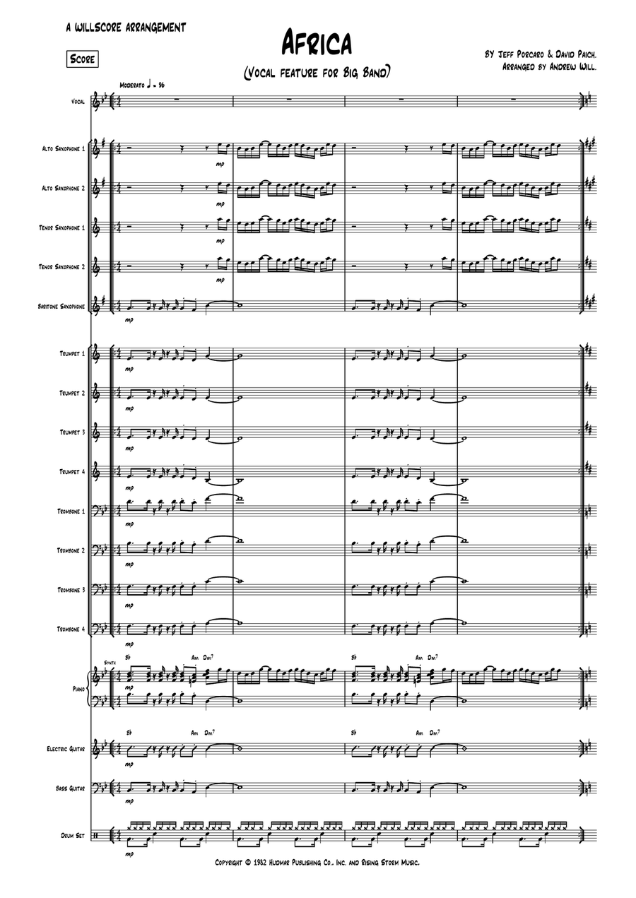 Africa Jazz Ensemble scores gallery preview page 1