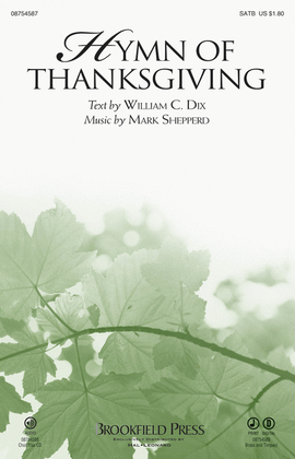 Book cover for Hymn of Thanksgiving